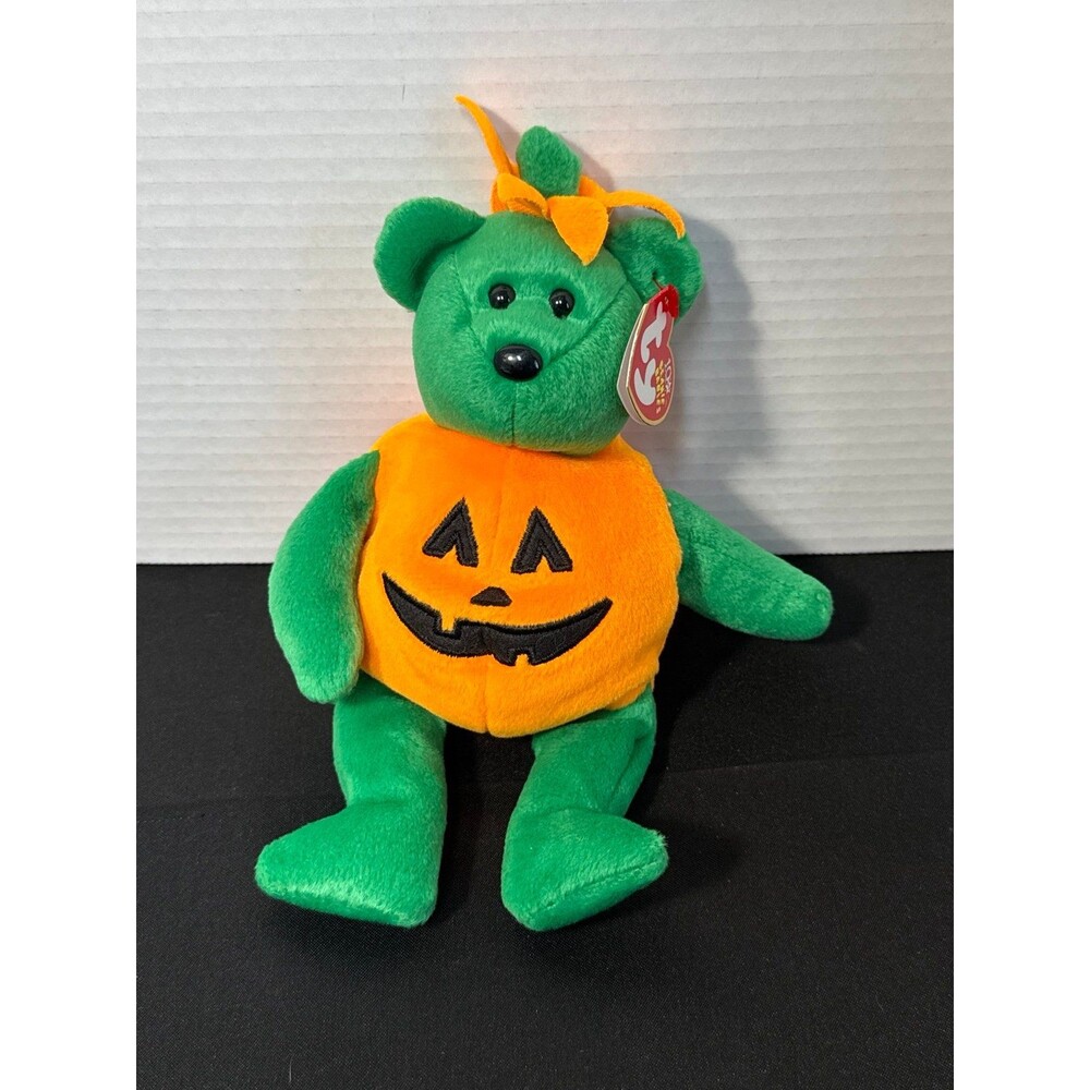 Ty Beanie Baby Tricky The Pumpkin Bear Halloween Plush Toy Halloween TY